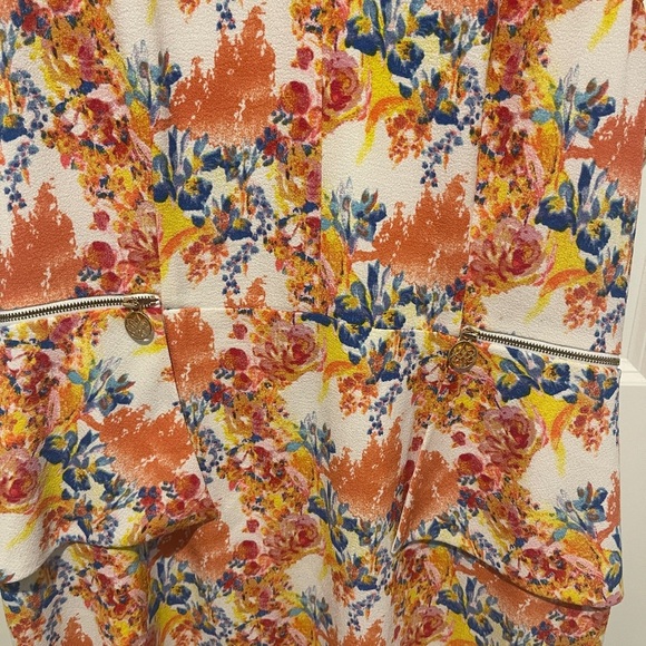 ANTONIO MELANI Colorful Floral Midi Dress - Picture 2 of 5